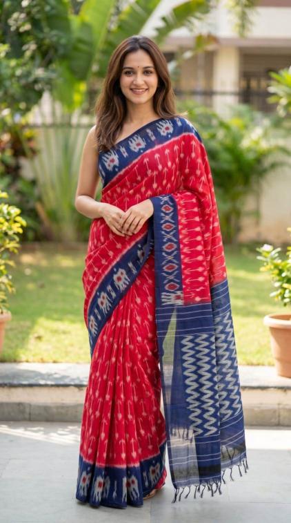 Sckr Ikkat C Traditional sarees in Kolkata